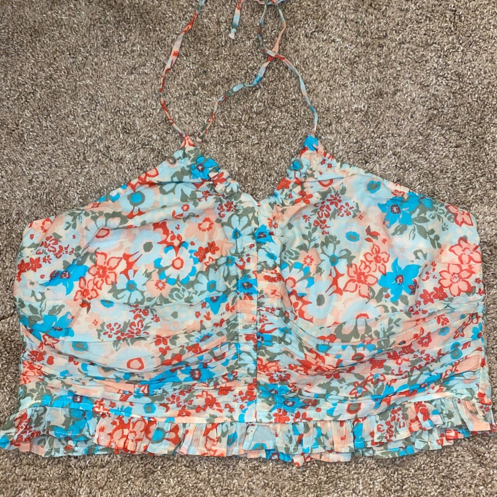 American Eagle flower crop top